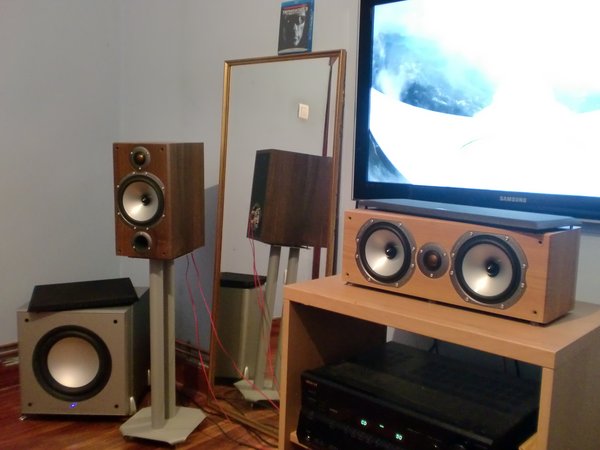 Monitor audio Br2,sub mordaunt short ms-309 i,bronze lcr(central)samsung serie 8